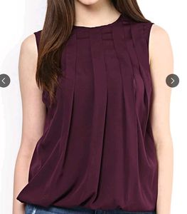 Sleeveless Strappy Plum Top