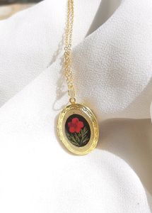 Floral pendant With Insert Photo Option
