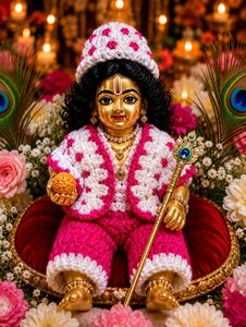 Handmade Crochet Laddu Gopal clothes set 5 no