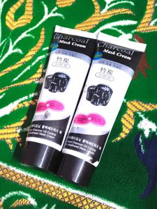 pack of 2 Charcoal Purifying Cleansing Black Peel