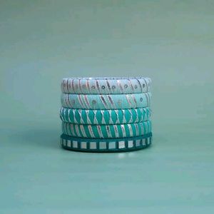 Set of 5 Stylish Bangles🩵