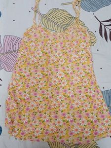 yellow floral summer dress