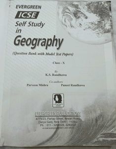 ICSE Self Study in Geography