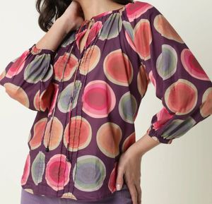 Rareism - Colorful Polka Dot Blouse