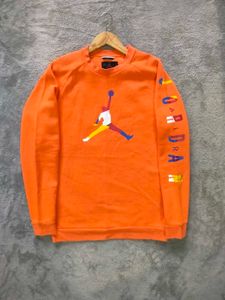 Orange Jordan Crewneck Sweatshirt