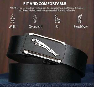 Brand New Jaguar Silver Leather Belt