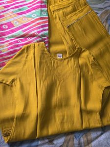 Yellow Kurta Set with Dupatta