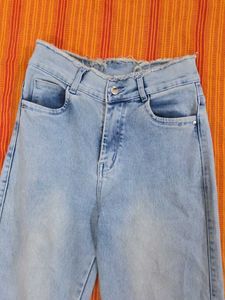 Light Wash Wide Leg Jeans