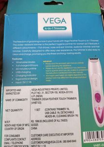 VEGA 4-in-1 Trimmer for Personal Grooming