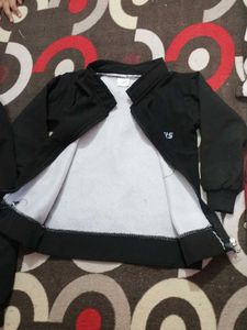 Black 'Sports' baby boy Tracksuit Set