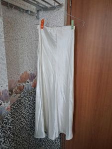 Elegant Satin Maxi Skirt