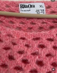 Pink Ombre Crochet Crop Sweater