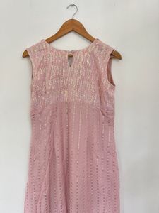 🩷Pink Sequined Ethnic Gown