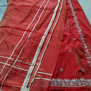 *Rust Red Tissue Shimmer party wearSuit , dress ma