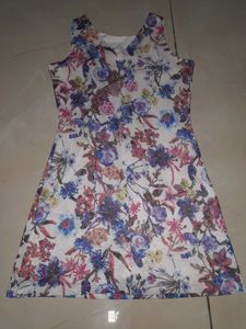 Floral Print Sleeveless Dress