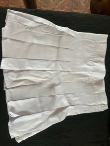 Women's White Pleated Skirt