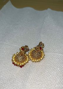 Traditional Peacock Jhumka Earrings