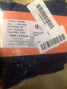 Pair Of Two Panties Blue Colour