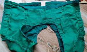Elegant Teal Saree with Floral Embroidery