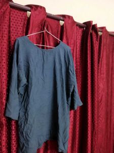 Embroidered Dark Blue Kurta