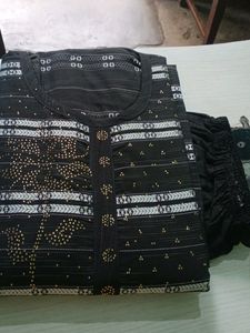 Embellished Black Tunic Top