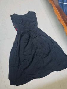 Embroidered Black Ethnic Gown