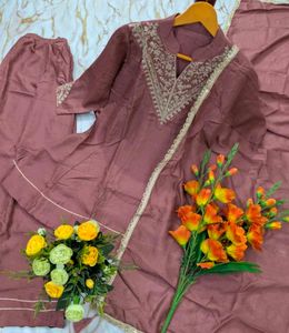 Elegant Embroidered Kurta Set