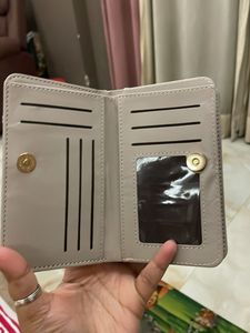 Stylish Grey Quilted Wallet