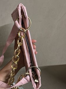 Chic Quilted Pink Bag