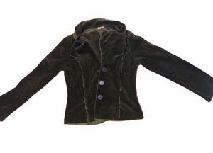 Women's Brown Velvet Blazer