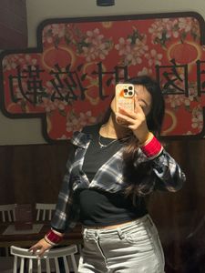 Chic Plaid Crop Top