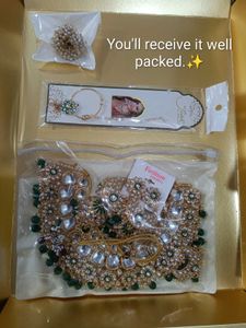 REAL KUNDAN BRIDAL JEWELLERY SET