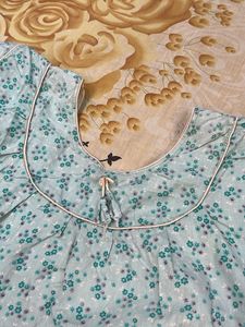 Comfortable Cotton Nighty Set - 2 Pcs