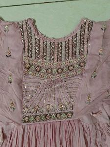 Pink Embellished Maxi Dress