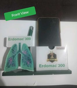 Mobile and Pen Stand with Lungs Decor