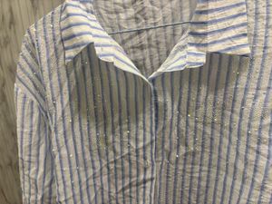 crop sparkle shirt