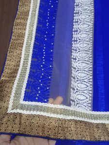 Royal Blue Saree