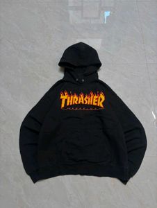 Authentic Thrasher Flame Logo Pullover Hoodie