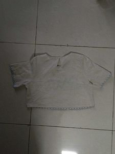 Cute Embroidered Crop Top