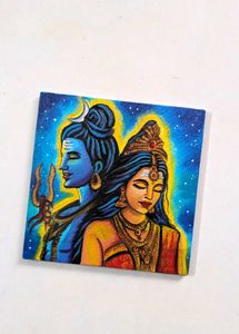Mini Shiv parvati Painting