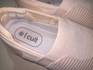 Light Pink Slip-On Sneakers