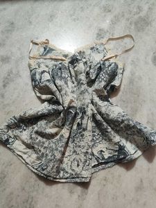 Vintage Floral Print Camisole Top