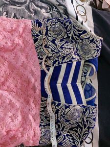 Pink &amp; Blue Embellished Dress