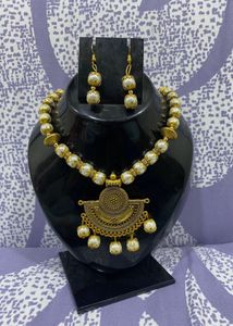 Unique Beaded Necklace &amp; Earring Set