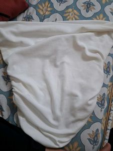 Chic White Ruched Tunic Top