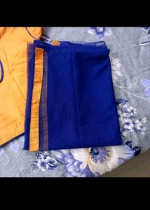 Royal Blue Embroidered Lehenga Set with Blouse
