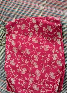 Pink Floral blouse material