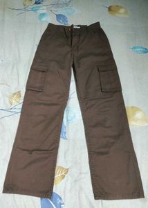 MANGO BROWN CARGO PANTS