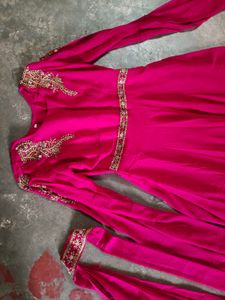 Elegant Pink Ethnic Gown