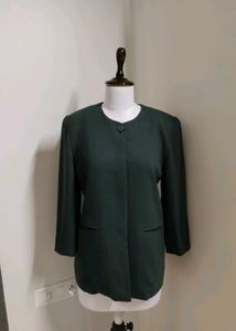 Classic Formal Shirt Coat With Padded Shoulders